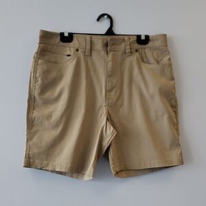Men's Prana Stretch Zion 5 Pocket Shorts 8"inseam Sandbar
